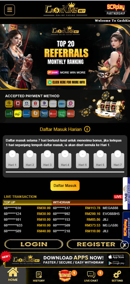 CashKingBet - Homepage - barce888a