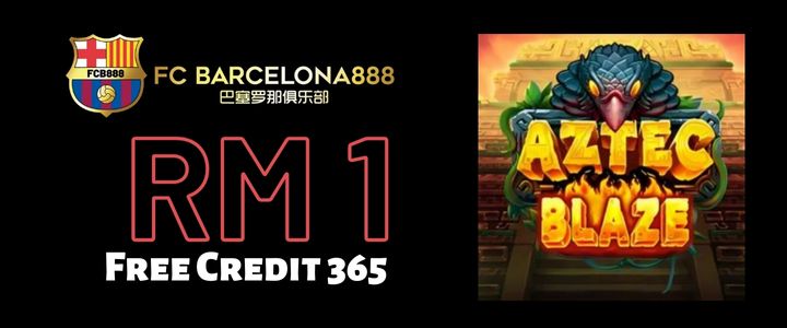 Barce888 Free Credit 365 RM1 - Aztec Blaze Slot