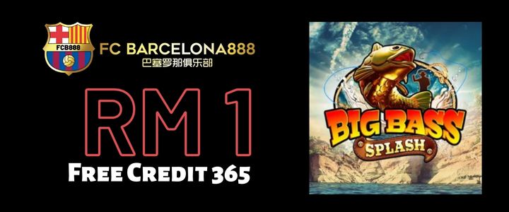 Barce888 Free Credit 365 RM1 - Big Bass Splash Slot