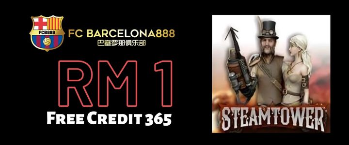 Barce888 Free Credit 365 RM1 - Steam Tower Slot