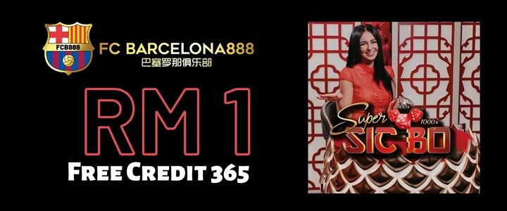 Barce888 Free Credit 365 RM1 - Sic Bo