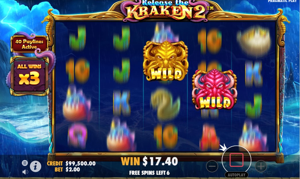 Barce888 - Release the Kraken 2 Slot - Wild Moving - barce888a.com