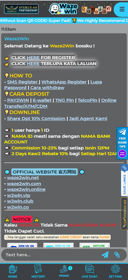 Waze2Win - Live Chat - Barce888a