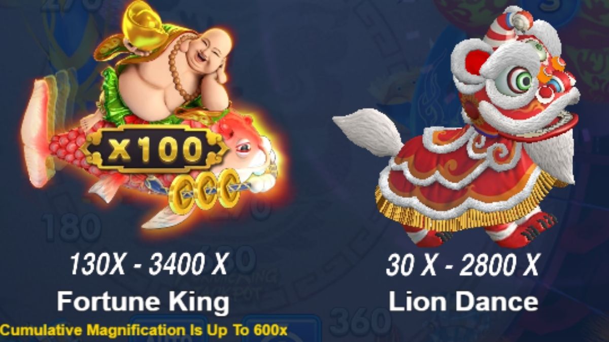 Fortune King Jackpot Fishing - Paytable 10 - Barce888a