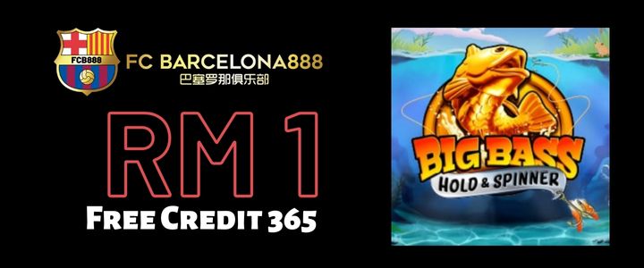 Barce888 Free Credit 365 RM1 - Big Bass Bonanza Hold & Spinner