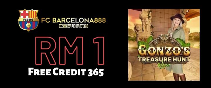 Barce888 Free Credit 365 RM1 - Gonzos treasure Hunter