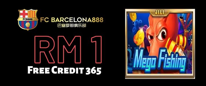 Barce888 Free Credit 365 RM1 - Mega Fishing