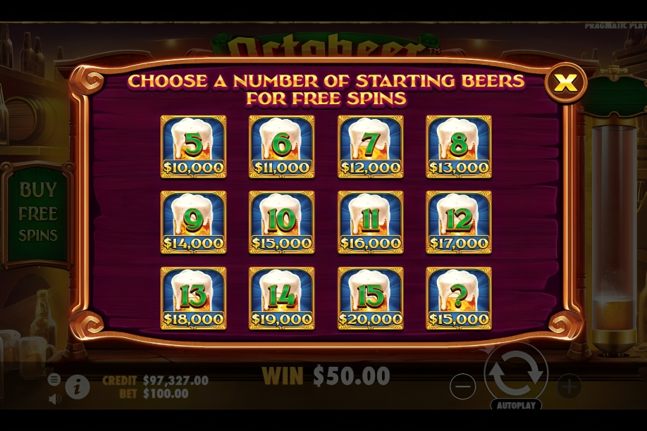 Barce888 - Octobeer Fortunes slot - Buy Features - barce888a.com