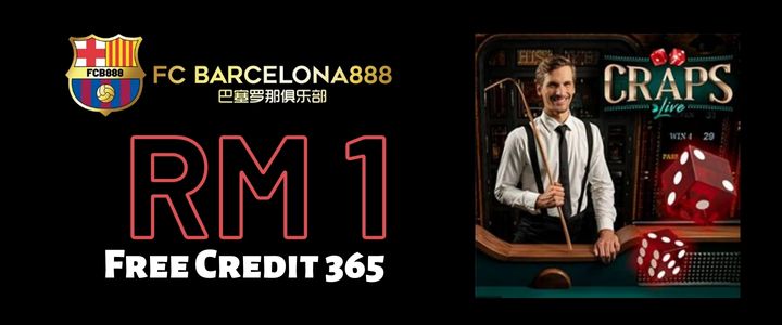 Barce888 Free Credit 365 RM1 - Craps live