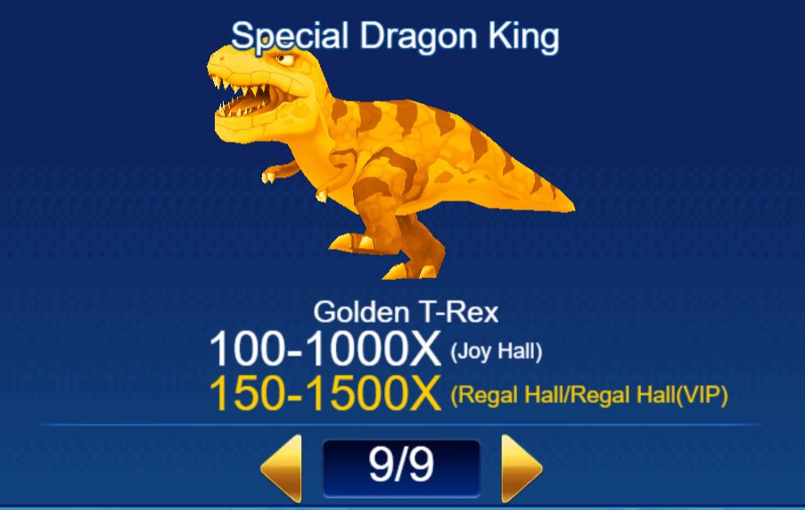 Barce888 - Dinosaur Tycoon Fishing - Paytable 9 - barce888a.com