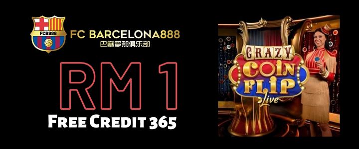 Barce888 Free Credit 365 RM1 - Crazy Coin Flip