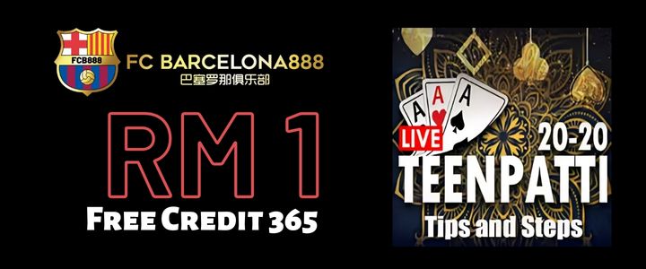 Barce888 Free Credit 365 RM1 - TeenPatti 20-20 Tips and Steps