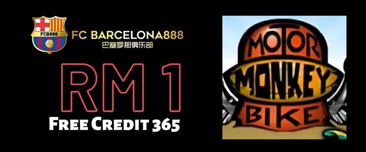 Barce888 Free Credit 365 RM1 - Motor Monkey Bike Slot