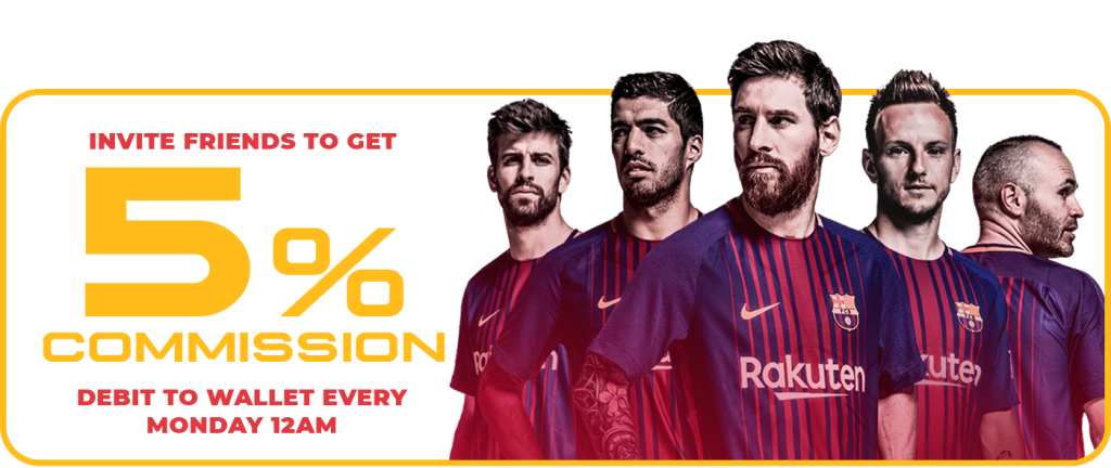 Barcelona888 - Imej Latar Belakang Komisen Jemput Rakan