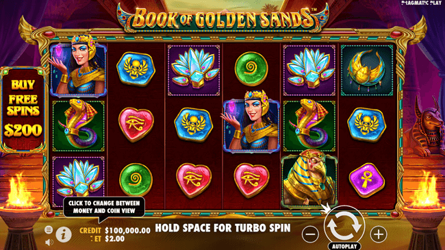 Barce888 - Book of Golden Sands Slot - Features Theme - barce888a.com