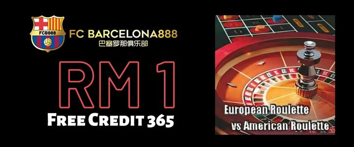 Barce888 Free Credit 365 RM1 - European Roulette vs American Roulette