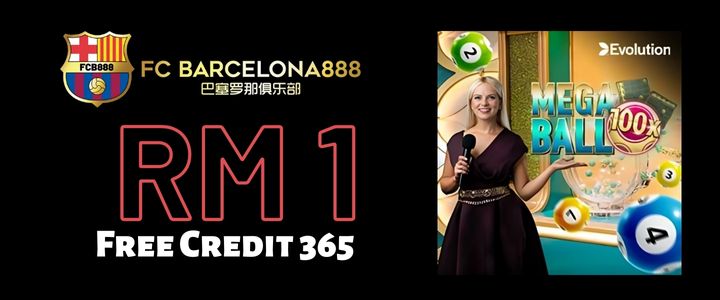Barce888 Free Credit 365 RM1 - Mega Ball