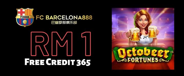 Barce888 Free Credit 365 RM1 - Octobeer Fortunes SLot