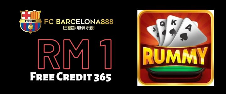 Barce888 Free Credit 365 RM1 - Rummy