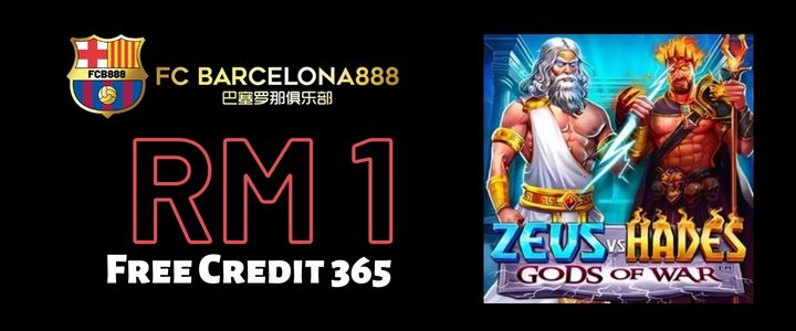 Barce888 Free Credit 365 RM1 - Zeus Hades Slot