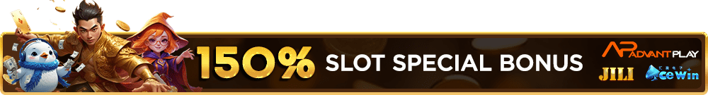 150% Slot Special Bonus Title - Barce888a