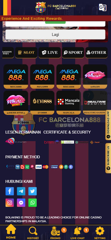 Why Choose Barcelona888 for Mega888 Free Credit RM10 - barce888a