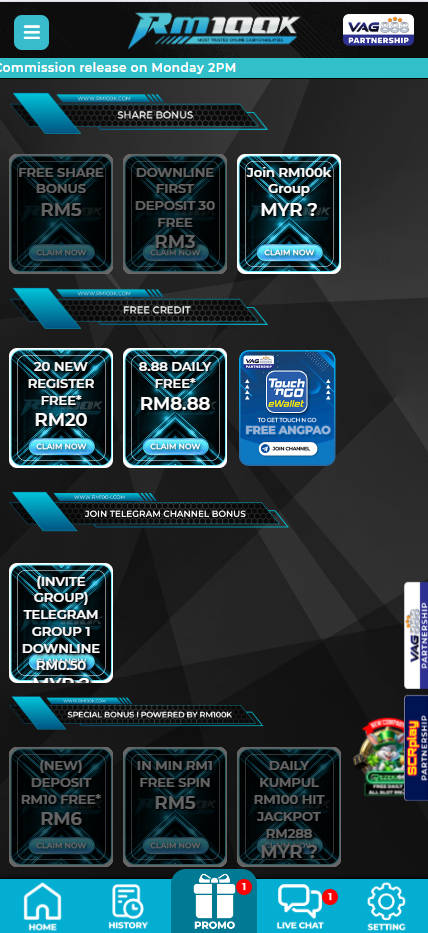 RM100K - Promotion - barce888a